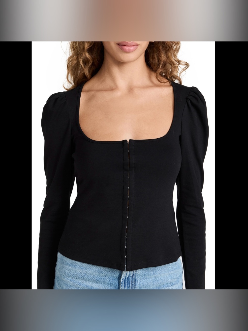 Beaufille Maier Cotton Black Blouse Medium